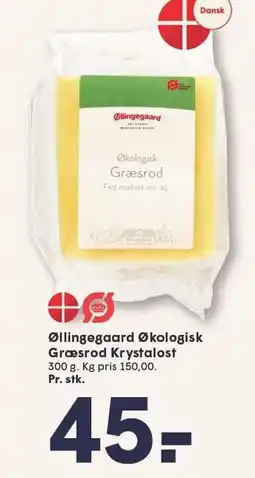 SPAR Øllingegaard Økologisk Græsros Krystalost tilbud