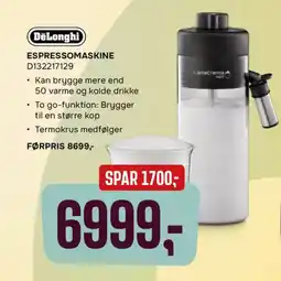 Skousen DELONGHI Espressomaskine D132217129 tilbud