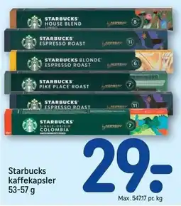 REMA 1000 Starbucks kaffekapsler tilbud