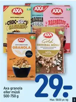 REMA 1000 Axa granola eller müsli tilbud