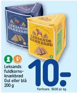 REMA 1000 Leksands fuldkornsknækbrød tilbud