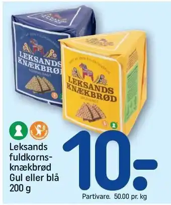 REMA 1000 Leksands fuldkornsknækbrød tilbud