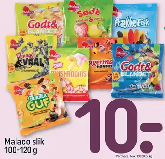 REMA 1000 Malaco slik tilbud