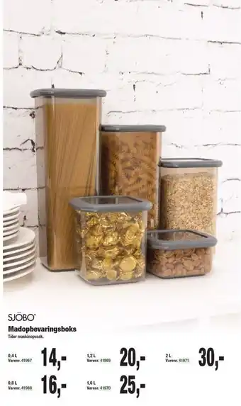 Harald Nyborg Madopbevaringsboks tilbud