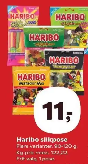 Kvickly Haribo slikpose tilbud