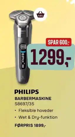 Skousen PHILIPS Barbermaskine S8697/35 tilbud