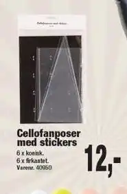 Harald Nyborg Cellofanposer med stickers tilbud