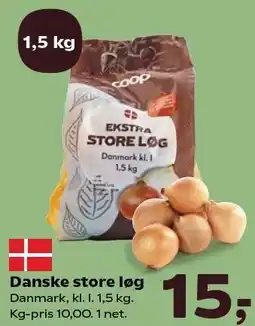 Kvickly COOP Danske store løg tilbud