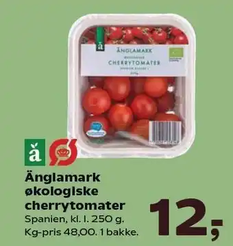 Kvickly Änglamark økologiske cherrytomater tilbud