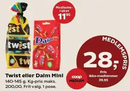 Kvickly Twist eller Daim Mini tilbud