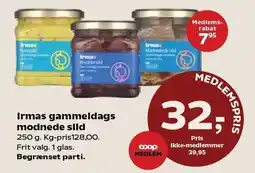 Kvickly Irmas gammeldags modnede sild tilbud