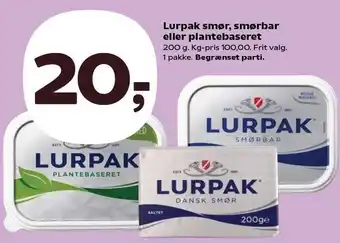 Kvickly Lurpak smør, smørbar eller tilbud