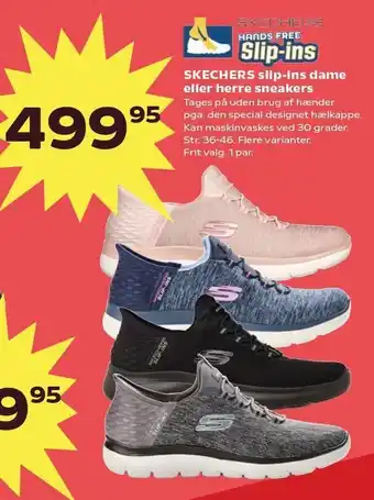 Kvickly SKECHERS slip-ins dame eller herre sneakers tilbud