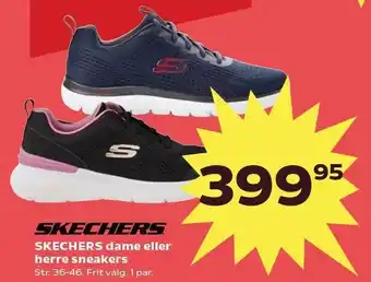 Kvickly SKECHERS dame eller herre sneakers tilbud