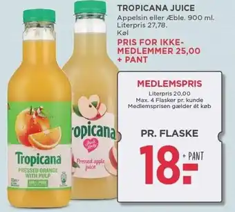 MENY TROPICANA JUICE tilbud