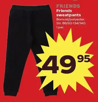 Kvickly Friends sweatpants tilbud