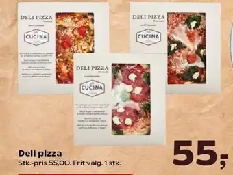 Kvickly CUCINA Deli pizza tilbud