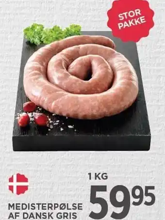 MENY MEDISTERPØLSE AF DANSK GRIS tilbud