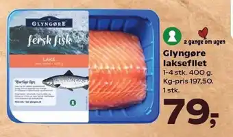 Kvickly Glyngøre laksefilet tilbud