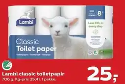 Kvickly Lambi Classic toiletpapir tilbud