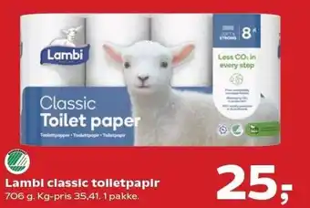 Kvickly Lambi Classic toiletpapir tilbud