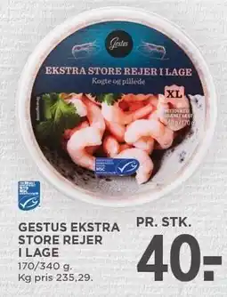 MENY GESTUS EKSTRA STORE REJER I LAGE tilbud