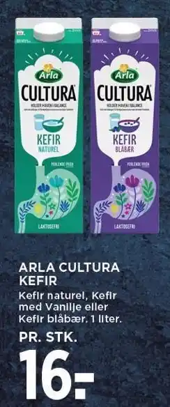 MENY ARLA CULTURA KEFIR 1 LITER tilbud