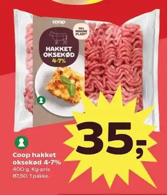 Kvickly Coop hakket oksekød 4-7% tilbud