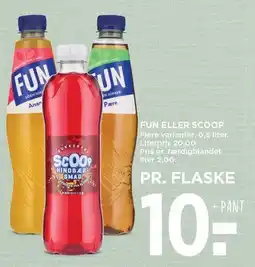 MENY Fun eller Scoop 50 cl tilbud