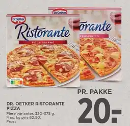 MENY DR. OETKER RISTORANTE PIZZA 320-375 G tilbud