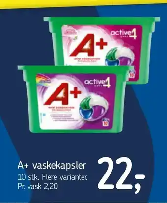 A+ vaskekapsler
