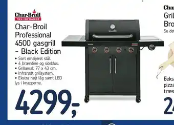 Føtex Char-Broil Professional 4500 gasgrill - Black Edition tilbud