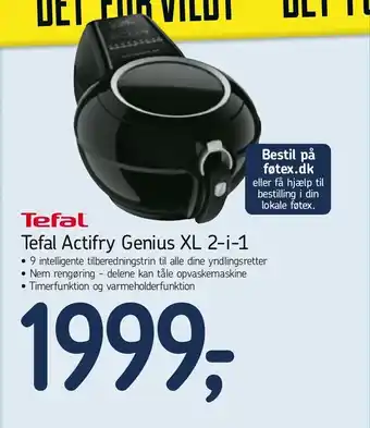 Føtex Tefal Actifry Genius XL 2-i-1 tilbud