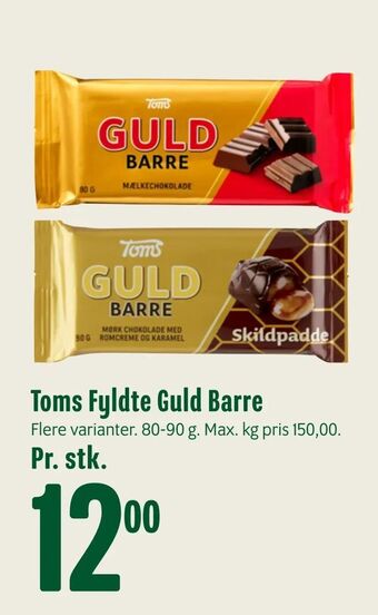 Min Købmand Toms Fyldte Guld Barre tilbud