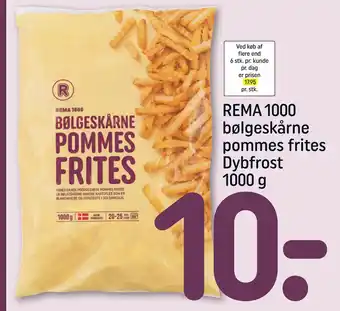 REMA 1000 REMA 1000 bølgeskårne pommes frites Dybfrost tilbud