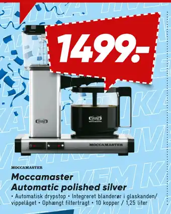 Bilka Moccamaster Automatic polished silver tilbud