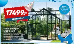 Bilka Sirius orangeri 13000 sort tilbud