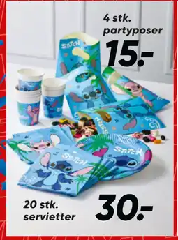 Bilka 20 stk. servietter tilbud