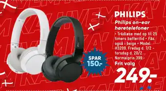 Bilka Philips on-ear høretelefoner tilbud