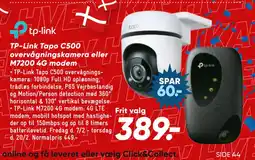 Bilka TP-Link Tapo C500 overvågningskamera eller M7200 4G modem tilbud