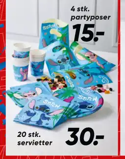 Bilka 4 stk partyposer tilbud