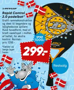 Bilka Rapid Control 2.0 padelbat tilbud