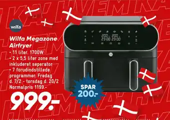 Bilka Wilfa Megazone Airfryer tilbud