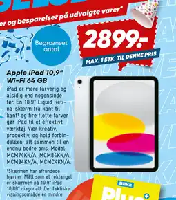 Bilka Apple iPad 10,9” Wi-Fi 64 GB tilbud