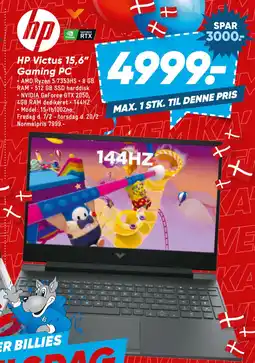 Bilka HP Victus 15,6” Gaming PC tilbud