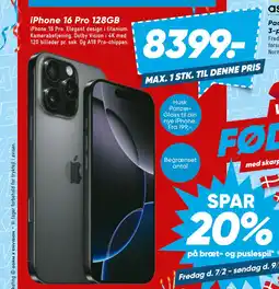 Bilka iPhone 16 Pro 128GB tilbud