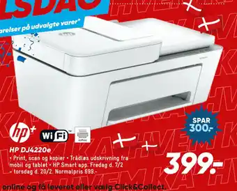 Bilka HP DJ4220e tilbud