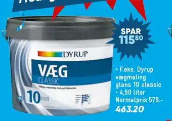 Bilka Dyrup vægmaling glans 10 classic tilbud