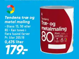 Bilka Tendens træ og metal maling tilbud