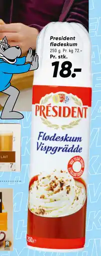 Bilka President flødeskum tilbud